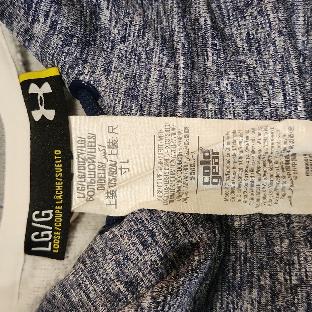 Underarmour heather blue hoodie size Large - Picture 3 of 7